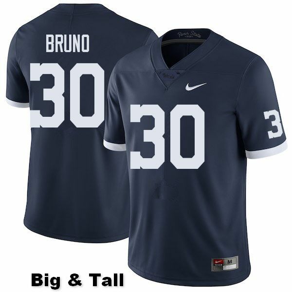 NCAA Nike Men's Penn State Nittany Lions Joseph Bruno #30 College Football Authentic Big & Tall Navy Stitched Jersey UZI5698OJ